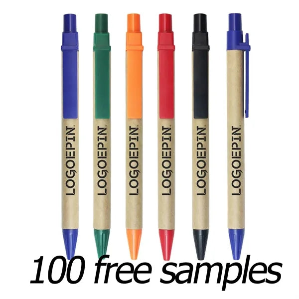 Environmentally friendly kraft paper ballpoint pen