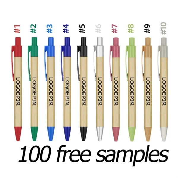 Environmentally friendly wheat straw gel pen