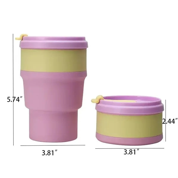 19oz Foldable Silicone Travel Coffee Cup