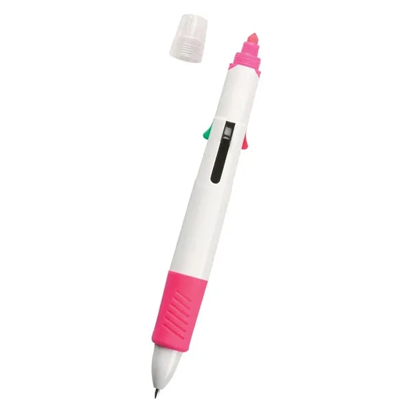 Quatro Pen With Highlighter