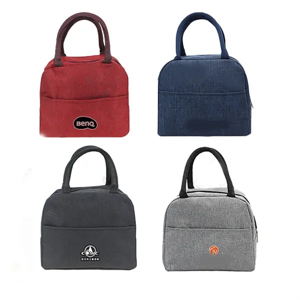 Zippered Insulated Cooler Hand-held Lunch Bags