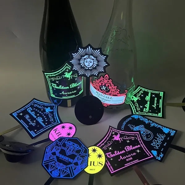 LED Bottle Label Sticker