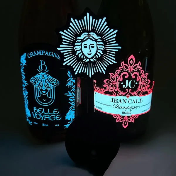 LED Bottle Label Sticker