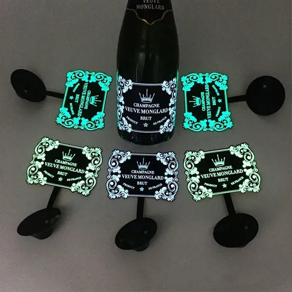 LED Bottle Label Sticker