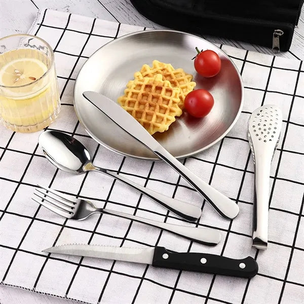 Camping Travel Cutlery Set Stainless Steel Picnic Utensils