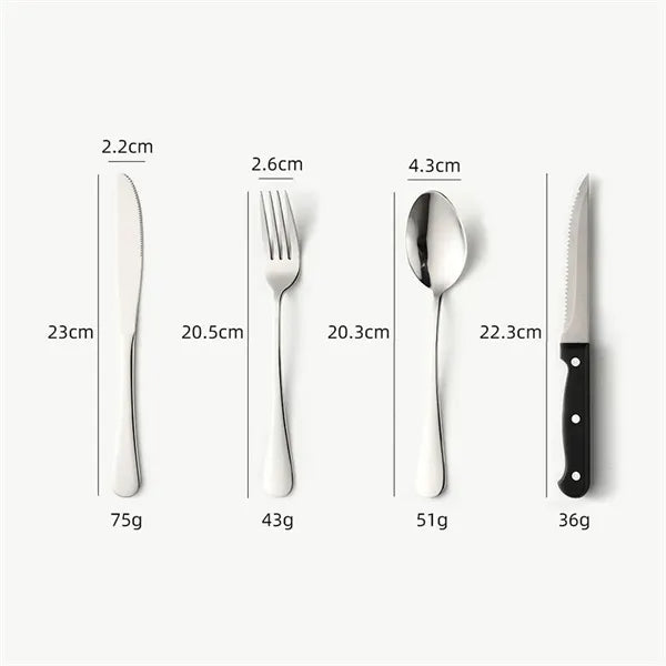 Camping Travel Cutlery Set Stainless Steel Picnic Utensils
