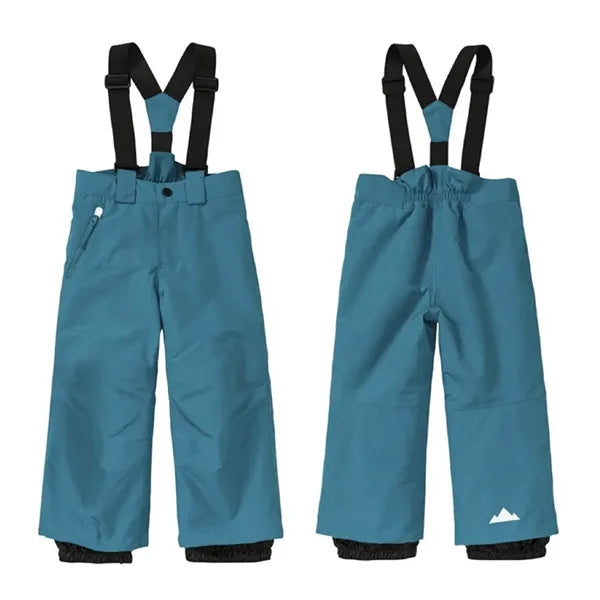 Kids' High-Waisted Suspender Ski Pants