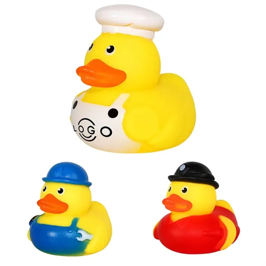 2'' Chef/Worker/Firefighter Rubber Duck