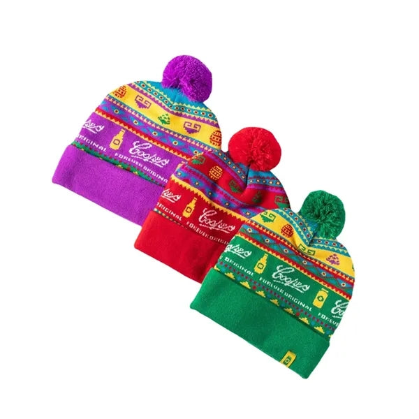 Pom Winter Beanie Warm Knit Hat For Men Women