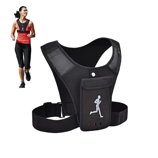 Running Vest Chest Phone Holder