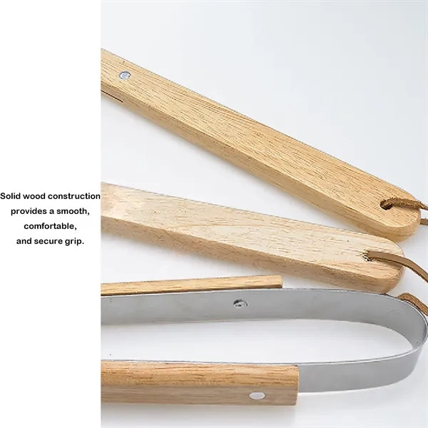 3-Piece Wood Handle Bbq Grill Tool Set