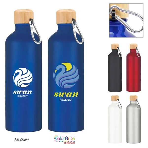 25 Oz. Aluminum Tundra Bike Bottle With Bamboo Lid