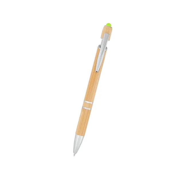Tropical Bamboo Incline Pen With Stylus