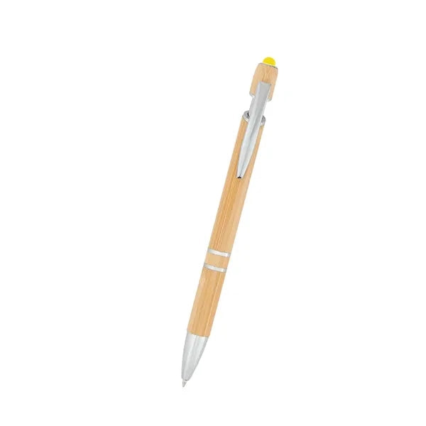 Tropical Bamboo Incline Pen With Stylus