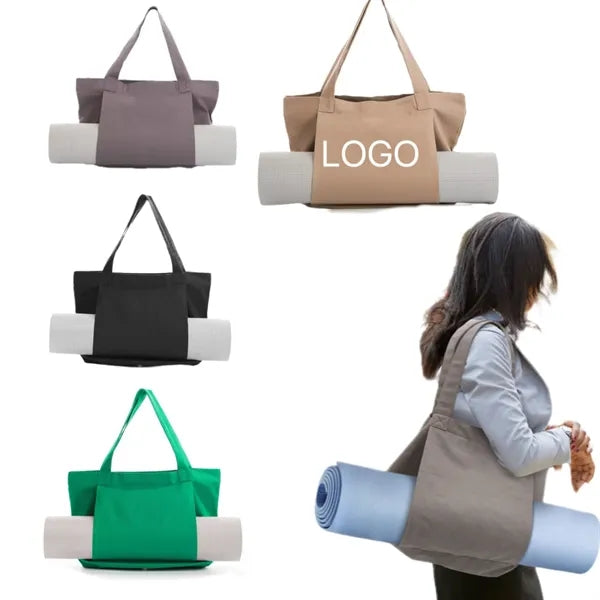 Yoga Pilates Canvas Tote Bag