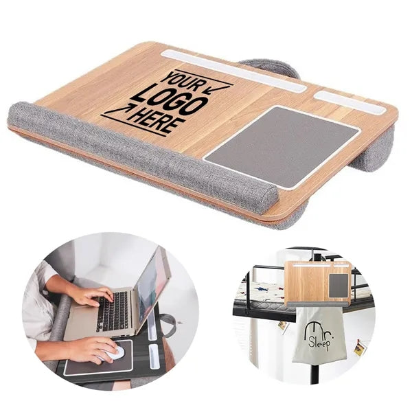 Large Notebook Laptop Lap Desk With Wrist Rest Mouse Pad