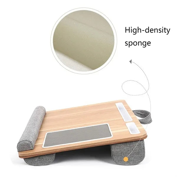 Large Notebook Laptop Lap Desk With Wrist Rest Mouse Pad