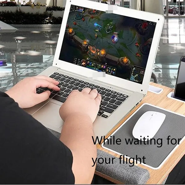 Large Notebook Laptop Lap Desk With Wrist Rest Mouse Pad