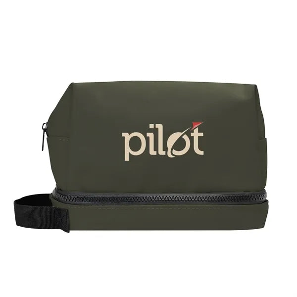Hudson rPET Leatherette Toiletry Bag
