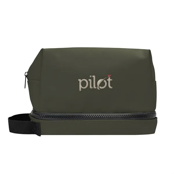Hudson rPET Leatherette Toiletry Bag