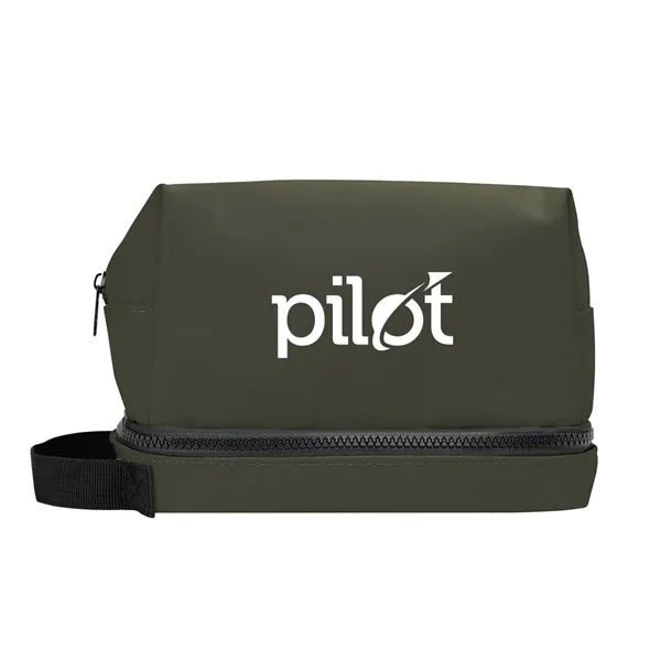 Hudson rPET Leatherette Toiletry Bag