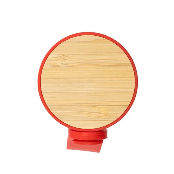 20 Oz. Case rPET Bottle with Bamboo Accent Lid and Silico...