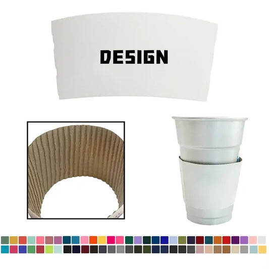 Premium Printed Kraft Coffee Cup Sleeves