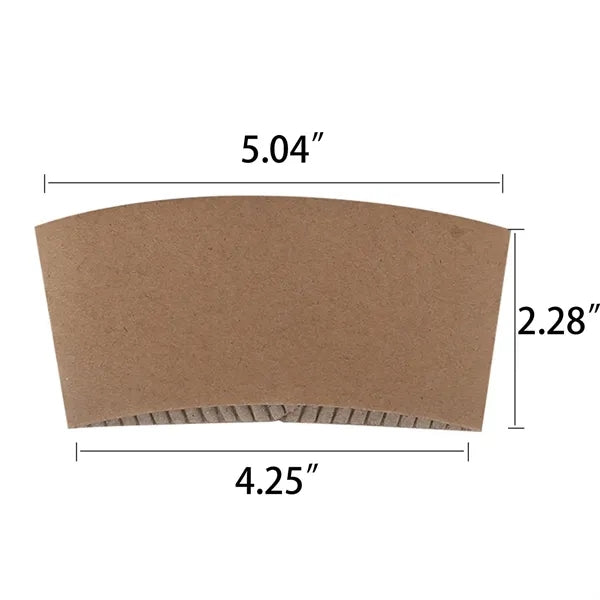Premium Printed Kraft Coffee Cup Sleeves