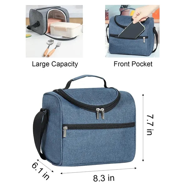 Durable 6-Can Lunch Cooler with Multiple Imprint Areas