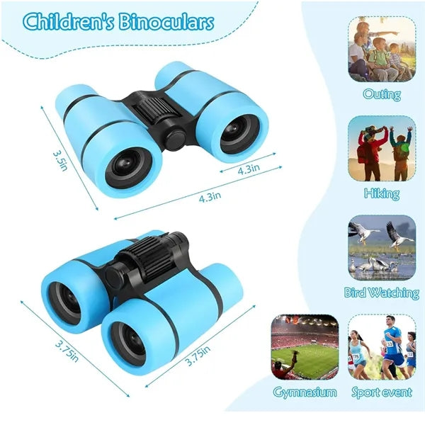 4X30 Colorful Kids Binoculars With Rubber Grip