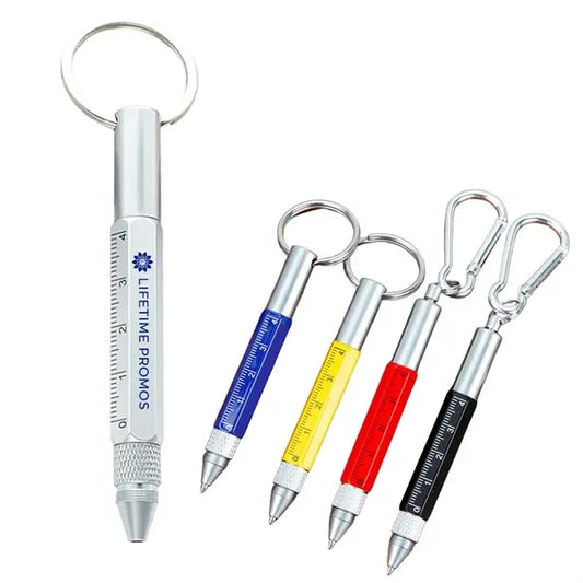 Multifunction Screwdriver Ballpoint Pen withe Keychain