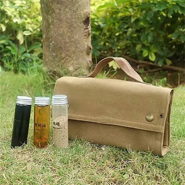 Outdoor portable seasoning storage bag