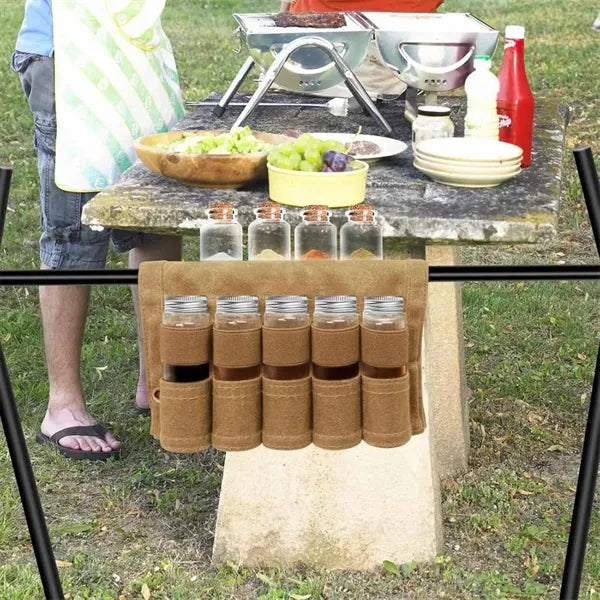Outdoor portable seasoning storage bag