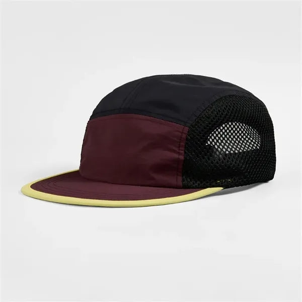 Blank Water Repellent 5 Panel Nylon Mesh Camper Hat