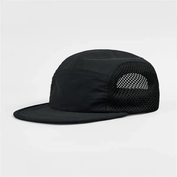 Blank Water Repellent 5 Panel Nylon Mesh Camper Hat