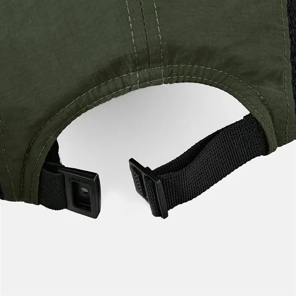 Blank Water Repellent 5 Panel Nylon Mesh Camper Hat