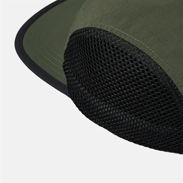 Blank Water Repellent 5 Panel Nylon Mesh Camper Hat