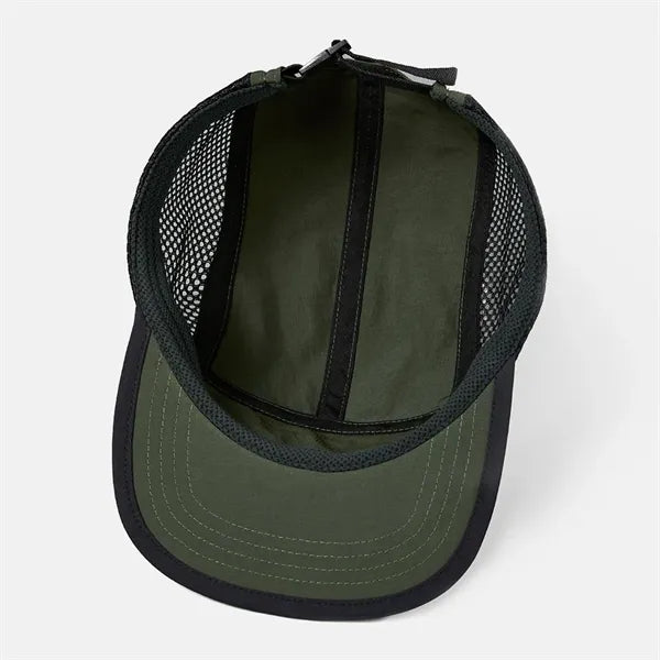 Blank Water Repellent 5 Panel Nylon Mesh Camper Hat