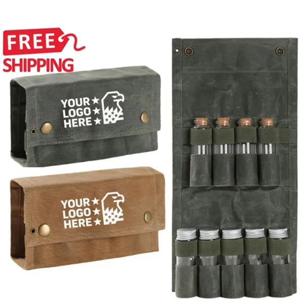 Canvas Spice Bag Seasoning Organizer Outdoor Cooks