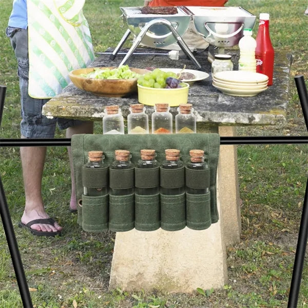 Canvas Spice Bag Seasoning Organizer Outdoor Cooks