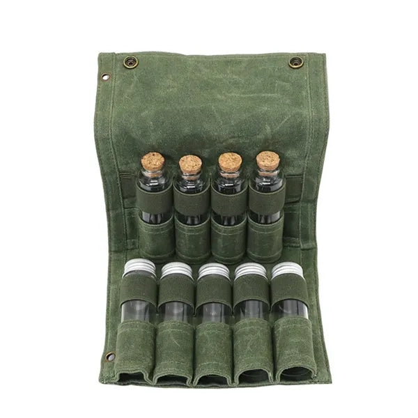 Canvas Spice Bag Seasoning Organizer Outdoor Cooks