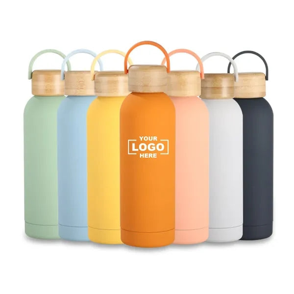32oz Stainless Steel Vacuum Bottle with Bamboo Lid