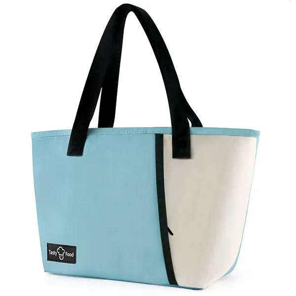 8-Can Color-Block Insulated Lunch Tote Cooler