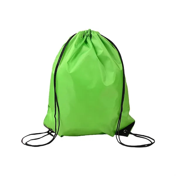 Polyester Drawstring Backpack Reinforced Corner Adjustable