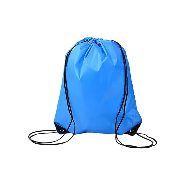 Polyester Drawstring Backpack Reinforced Corner Adjustable