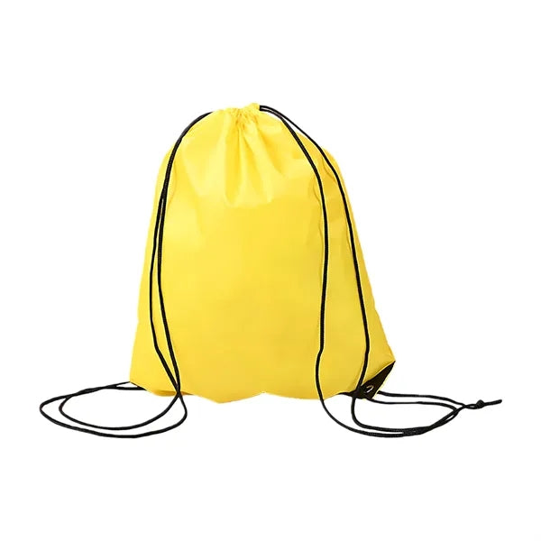 Polyester Drawstring Backpack Reinforced Corner Adjustable