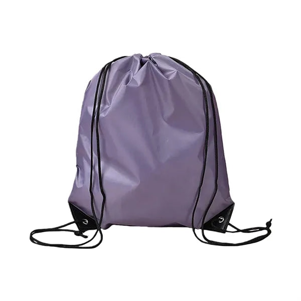 Polyester Drawstring Backpack Reinforced Corner Adjustable