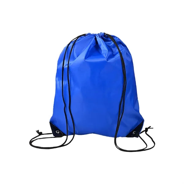 Polyester Drawstring Backpack Reinforced Corner Adjustable