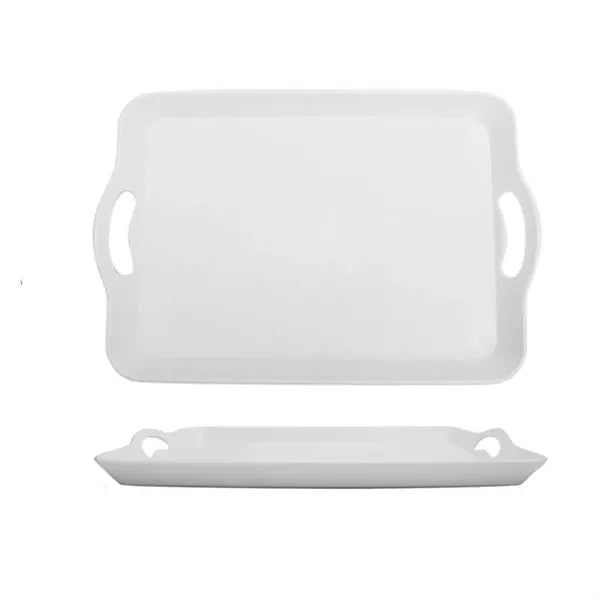 PP Imitation Wood Grain Portable Fast Food Tray