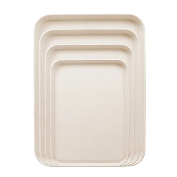 Eco-Friendly Wood Graining PP Material Serving Tray